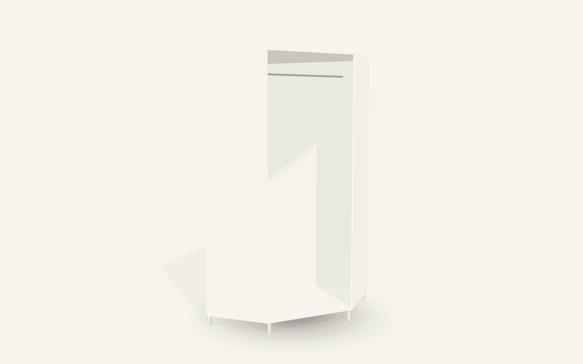 The Bravo White-Glass Corner